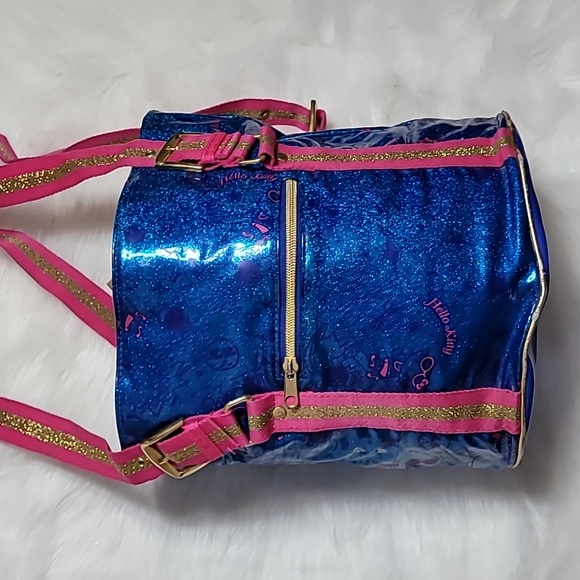 Y2K Hello Kitty Bowler Vinyl Sparkly Shoulder Bag - Picture 7 of 16